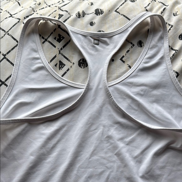 Fabletics White Racerback Tank Top - Picture 3 of 3